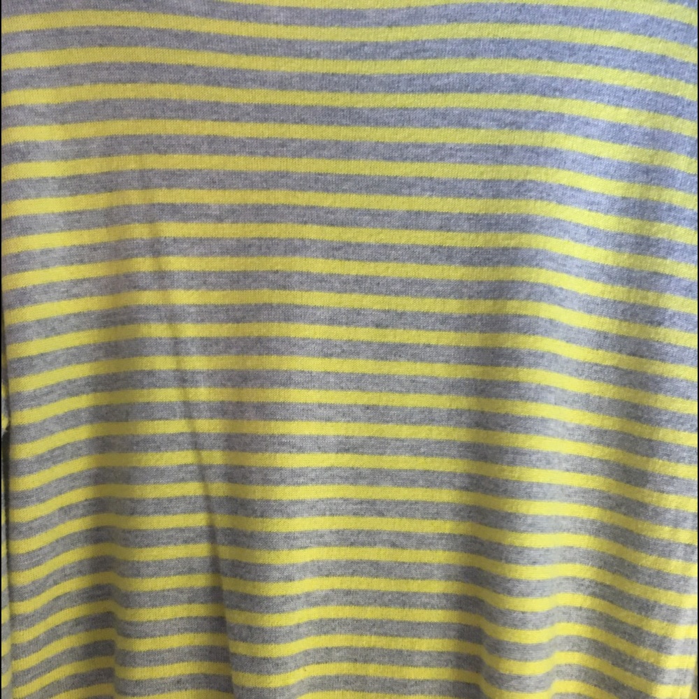 Yep soft gray and yellow stripe